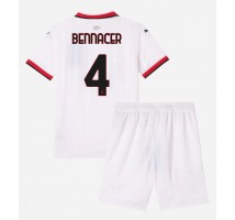 AC Milan Ismael Bennacer #4 Koszulka Wyjazdowa dzieci 2024-25 Krótki Rękaw (+ krótkie spodenki)
